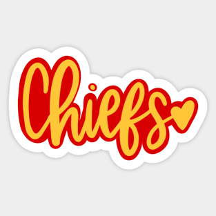 Chiefs Love Sticker